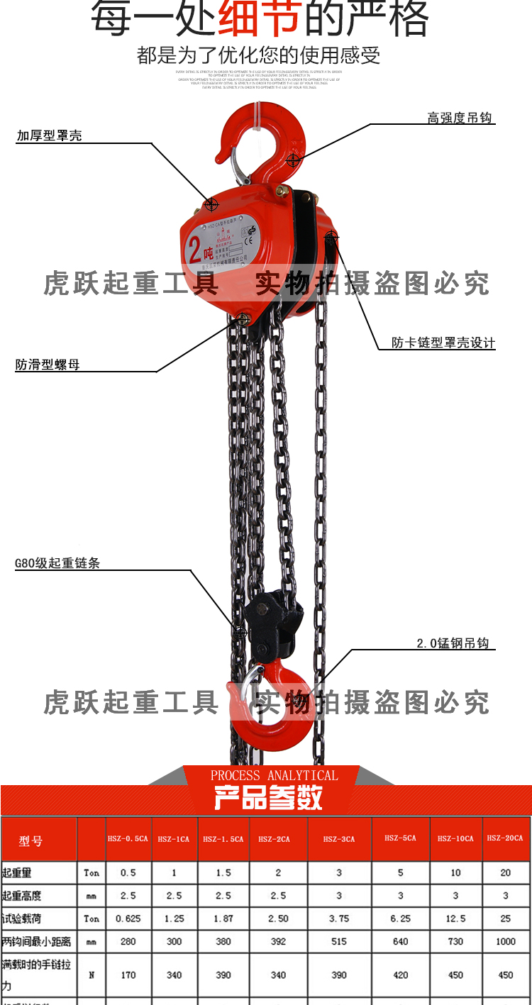 了解重慶凱榮HSZ-CA型手拉葫蘆參數規(guī)格